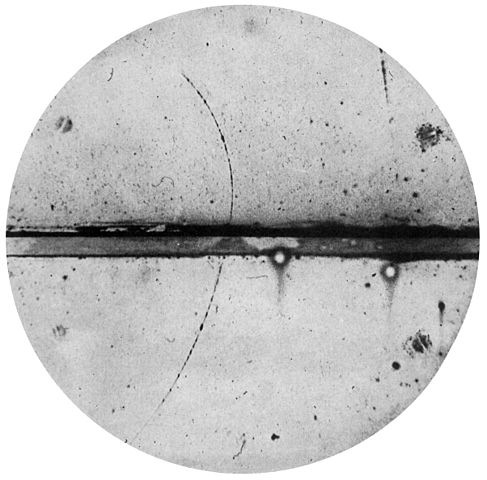 Image showing discovery of positron