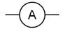 Electrical symbol for an ammeter