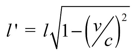 Lenght contraction equation