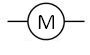 Electrical symbol for a motor