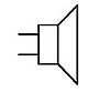 Electrical symbol for a speaker