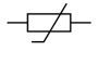 Circuit diagram for a thermistor