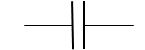 symbol for a capacitor