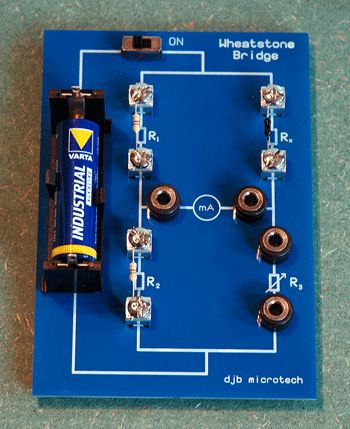 Picture of DJB's wheatstone bridge apparatus